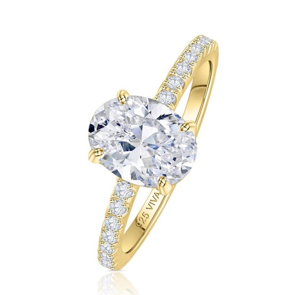 Adelina Ring in 18KT Gold Vermeil from Vivamacity